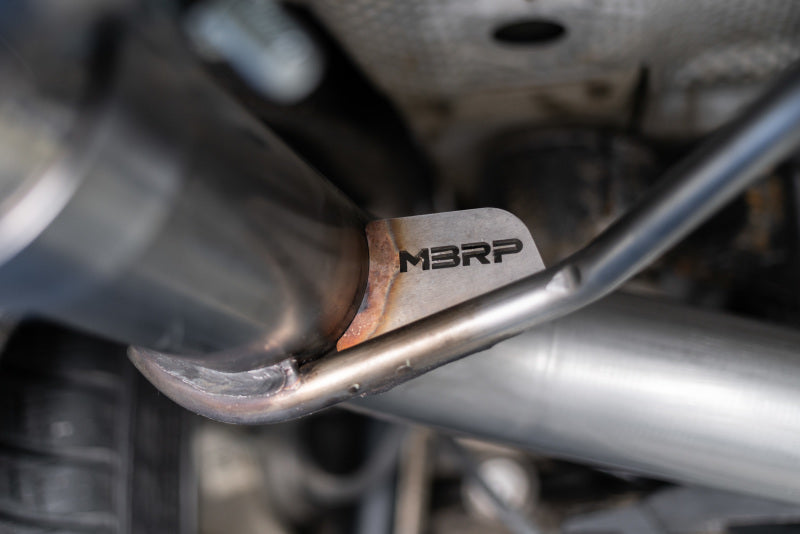 MBRP Exhaust 2.5" Axle Back, Dual Split Rea Muffler Bypass; T304, with Carbon Fiber Tips