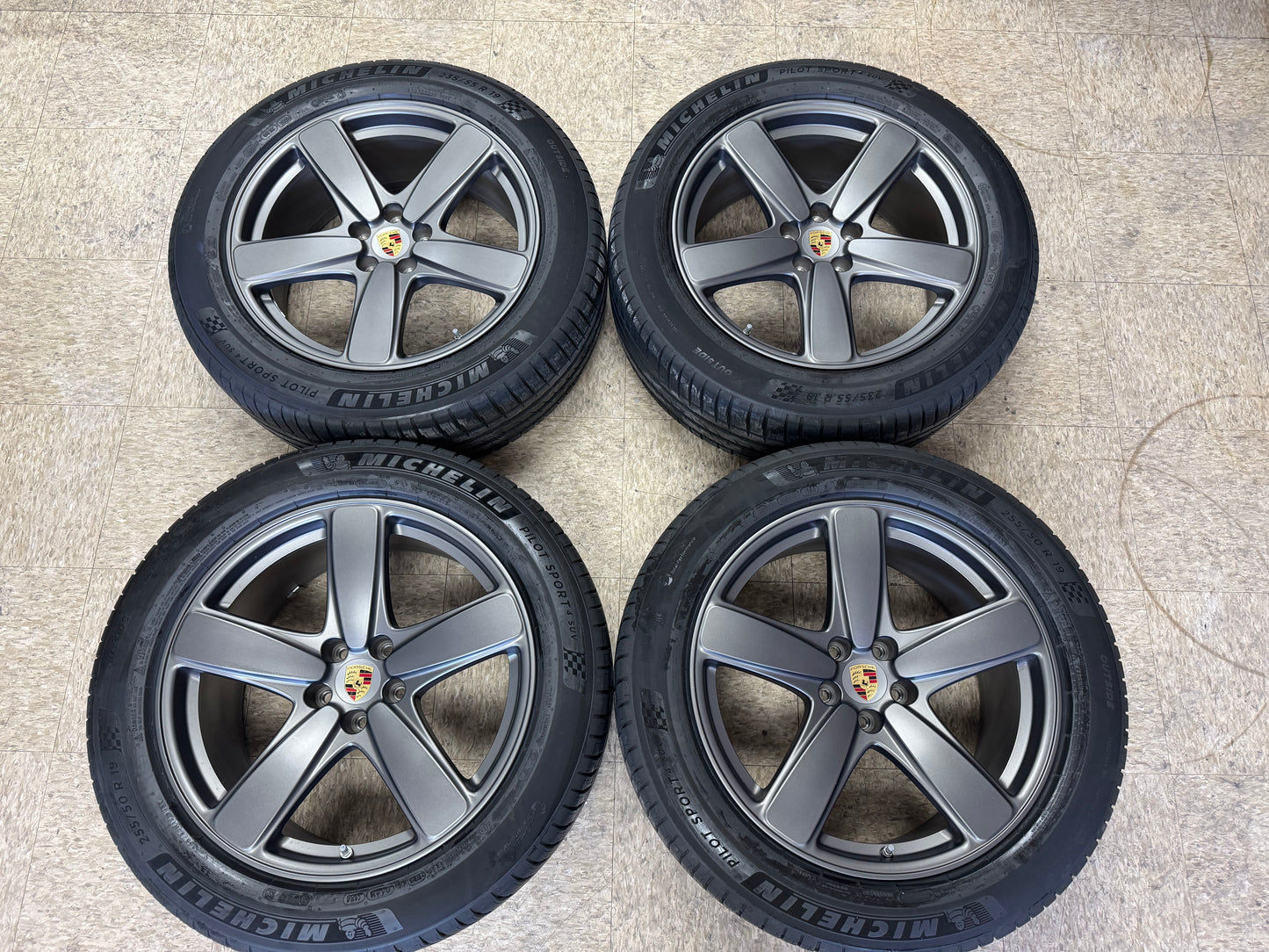Winter Package: OEM Porsche Macan 19” Sport Classics & Tires - Choose Your Color