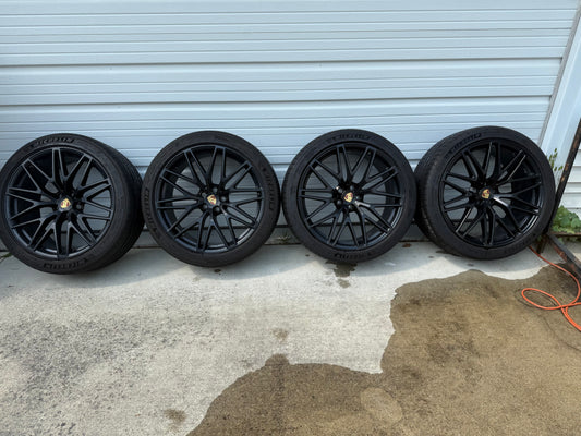 OEM 95B.3 Porsche Macan 21” Original RS Spyder Wheels / Rims & Tires