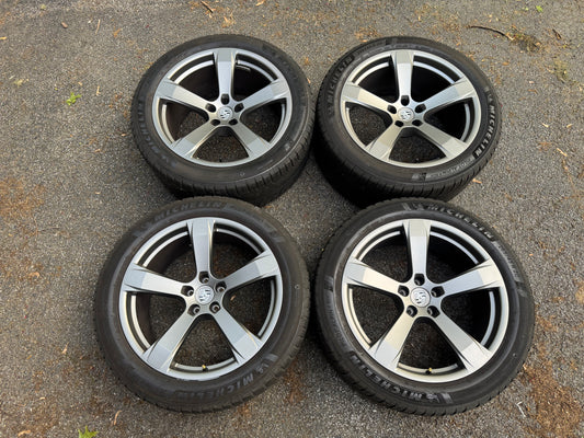 20” OEM 95B.3 5-Spoke Sport Wheels - Satin Platinum, Tire Options