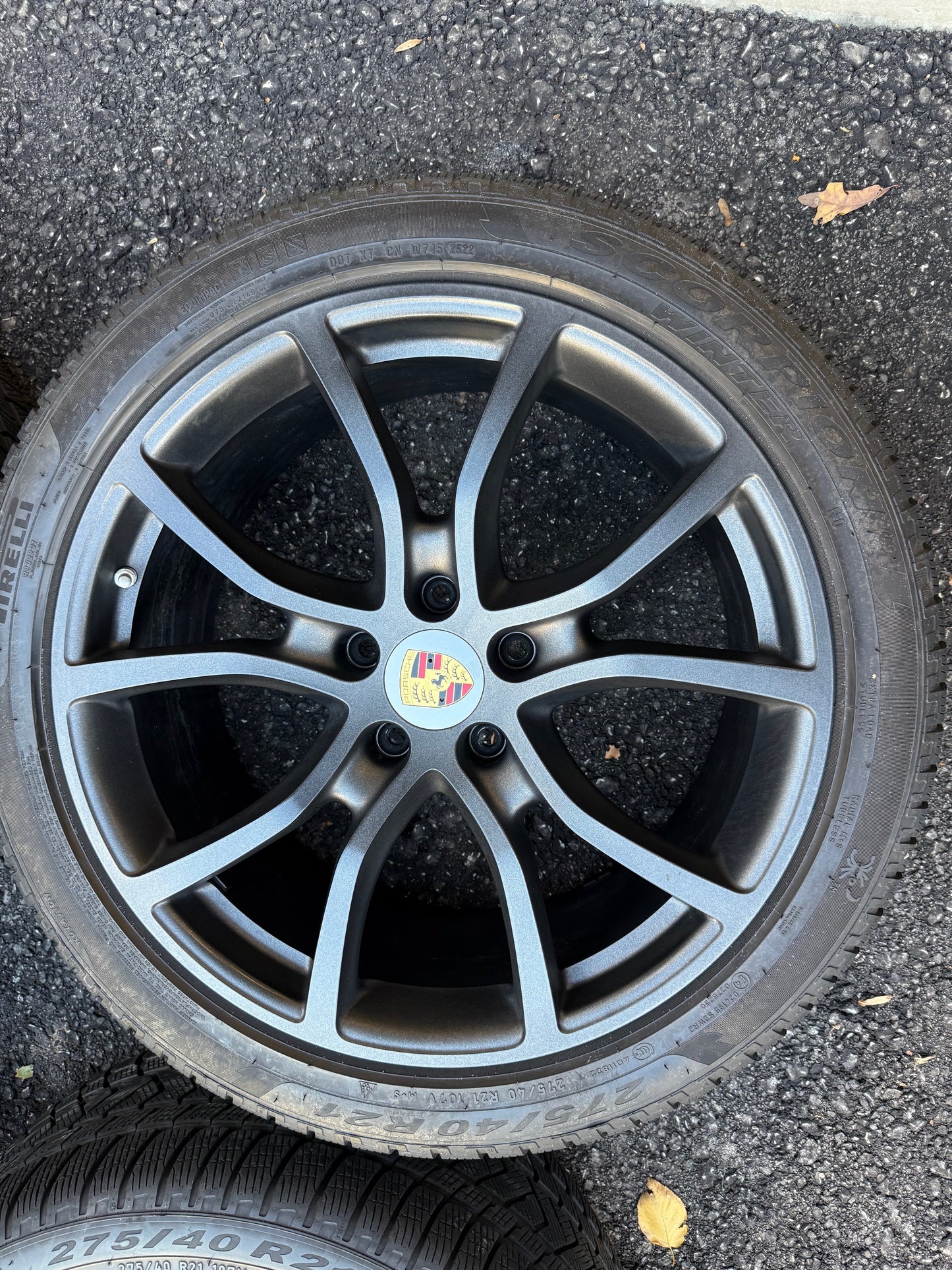 OEM Porsche Cayenne 9Y0 21” Exclusive Design Wheels & Winter Tires