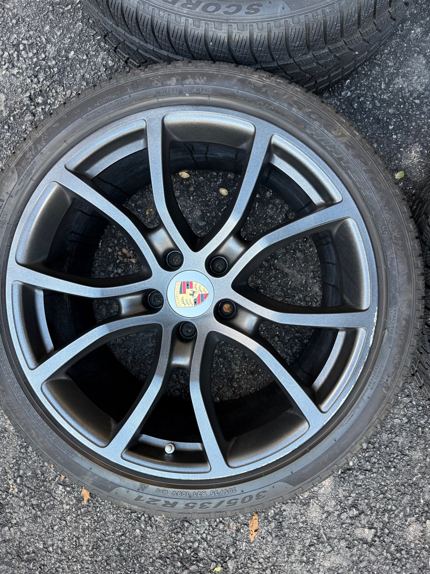 OEM Porsche Cayenne 9Y0 21” Exclusive Design Wheels & Winter Tires